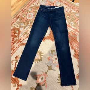 AG Anthropology Stevie Straight High-Rise Slim Jeans Size 25